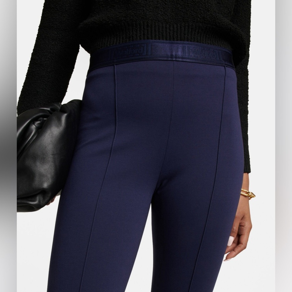 Wolford - Grazia flared pants size 6 navy